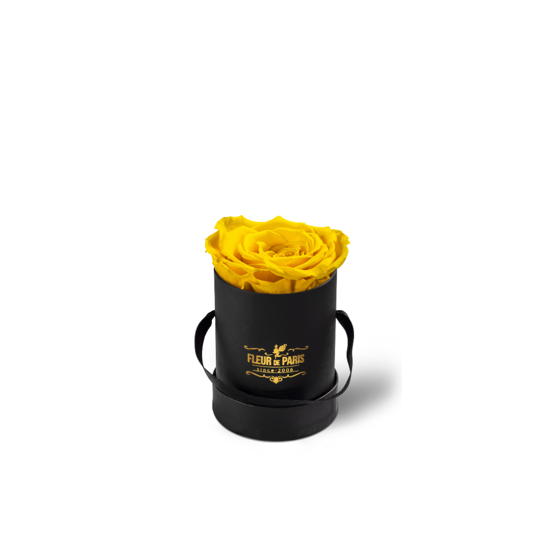 Caixa Premium Preta - Tamanho Mini - Rosas Infinity