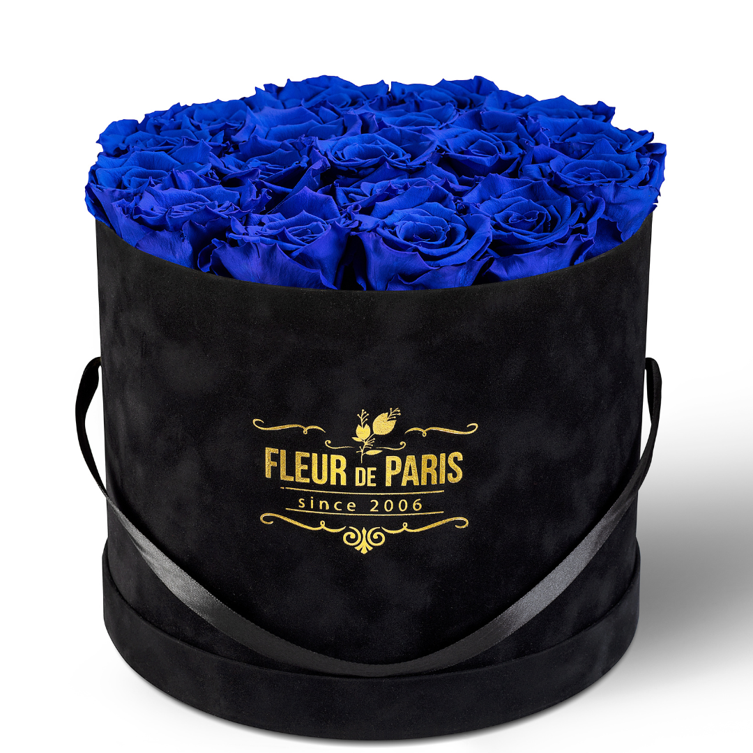 Caixa Premium de Veludo Preto | Rosas Infinity