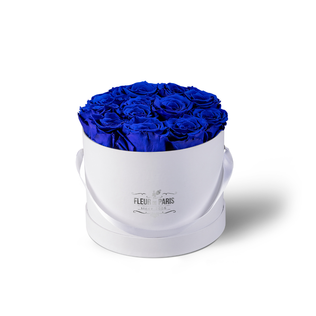 Caixa Premium Branca - Tamanho Médio- Rosas Infinity
