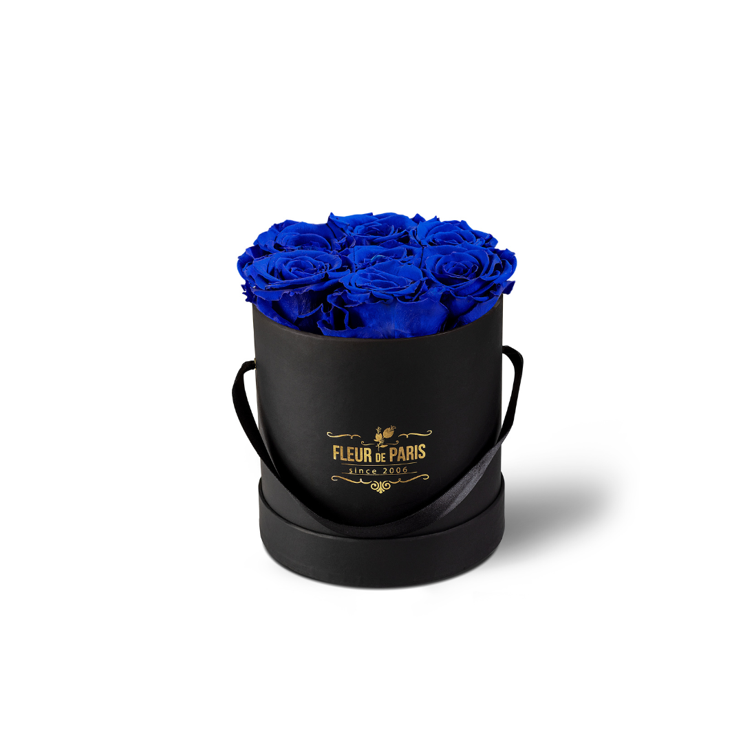 Caixa Premium Preta - Tamanho Pequeno- Rosas Infinity