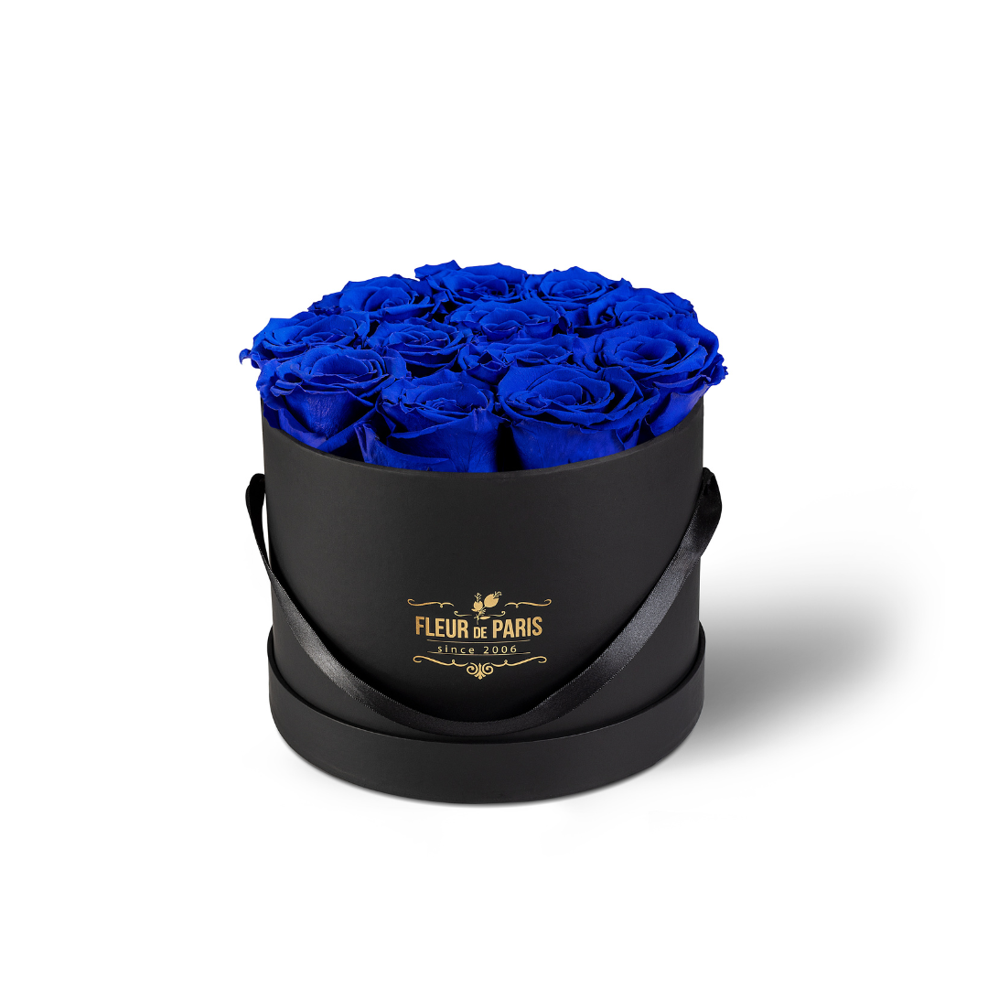 Caixa Premium Preta - Tamanho Médio- Rosas Infinity