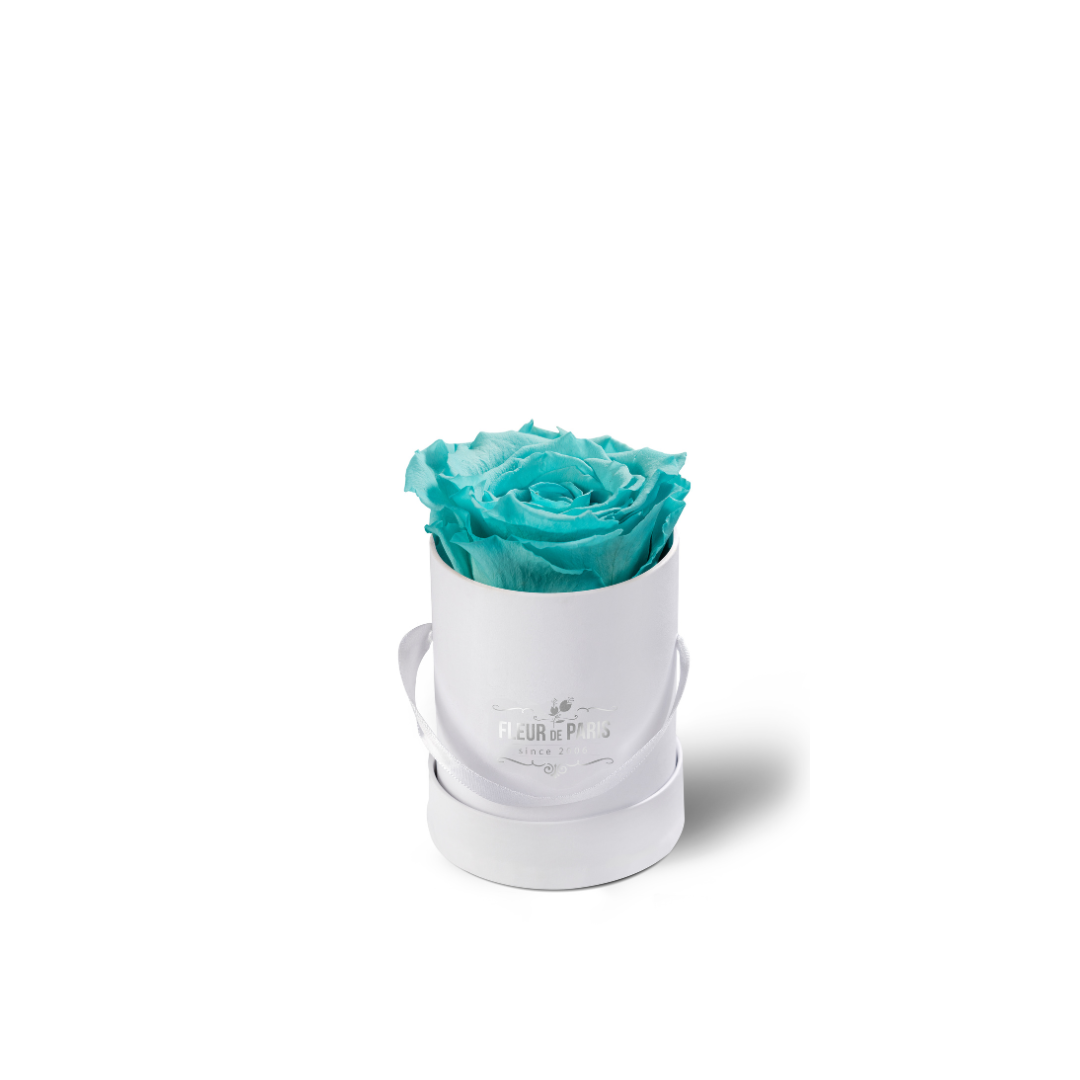 Caixa Premium Branca - Tamanho Mini - Rosas Infinity