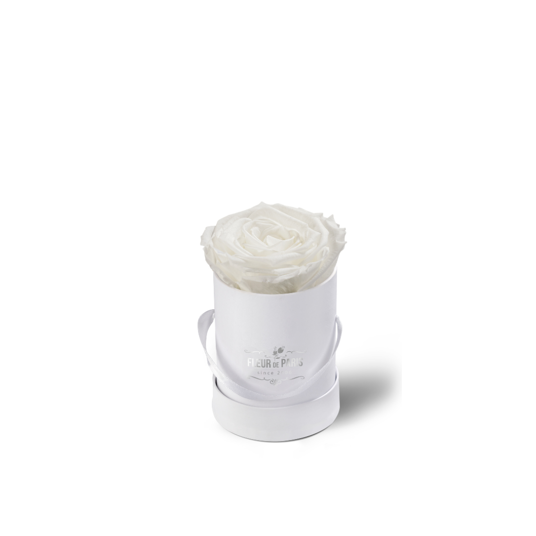 Caixa Premium Branca - Tamanho Mini - Rosas Infinity