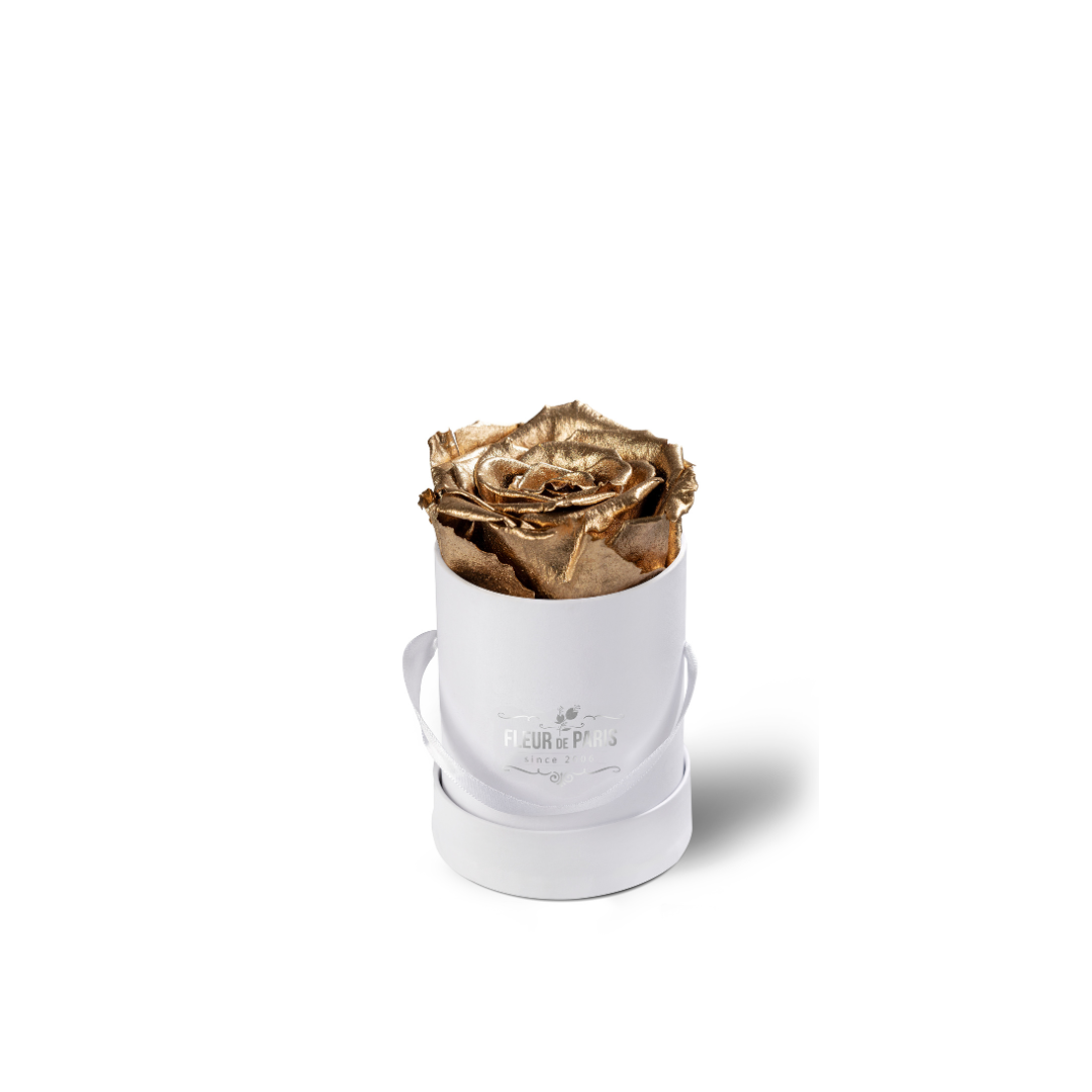 Caixa Premium Branca - Tamanho Mini - Rosas Infinity