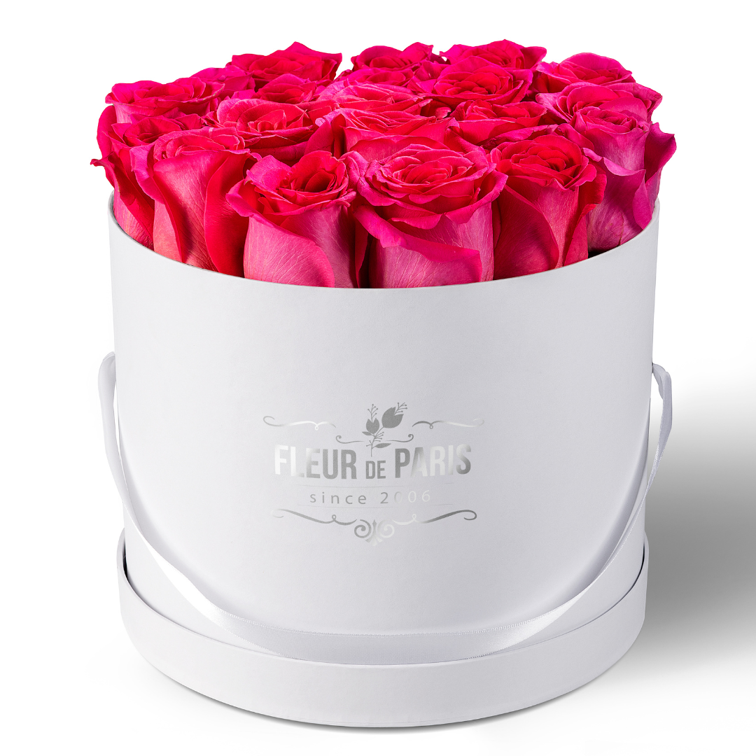 Caixa Premium Branca - Tamanho grande - Rosas Frescas