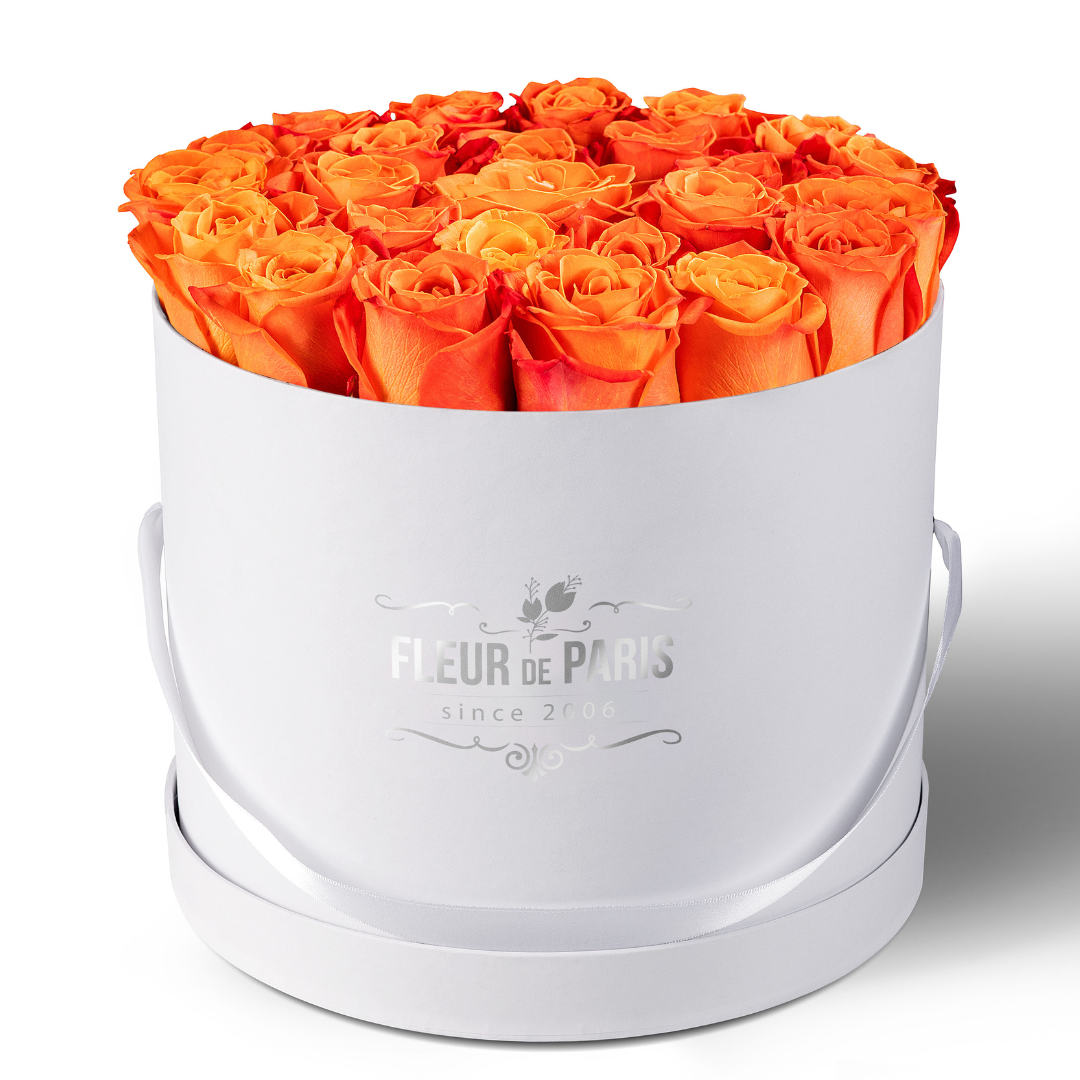 Caixa Premium Branca - Tamanho grande - Rosas Frescas