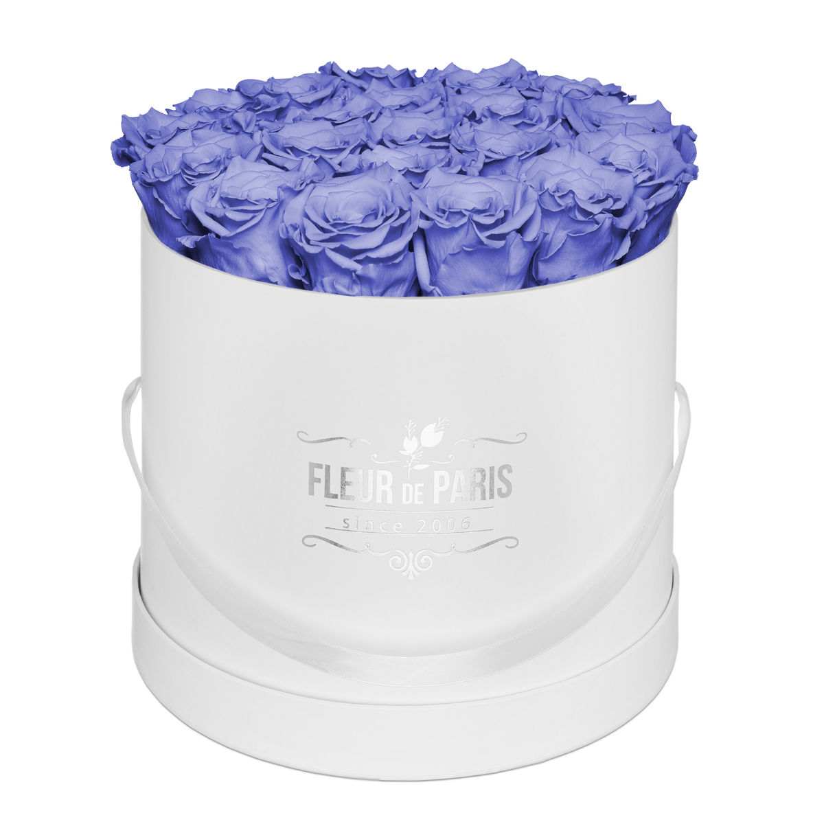 Caixa Premium Branca - Tamanho Grande- Rosas Infinity