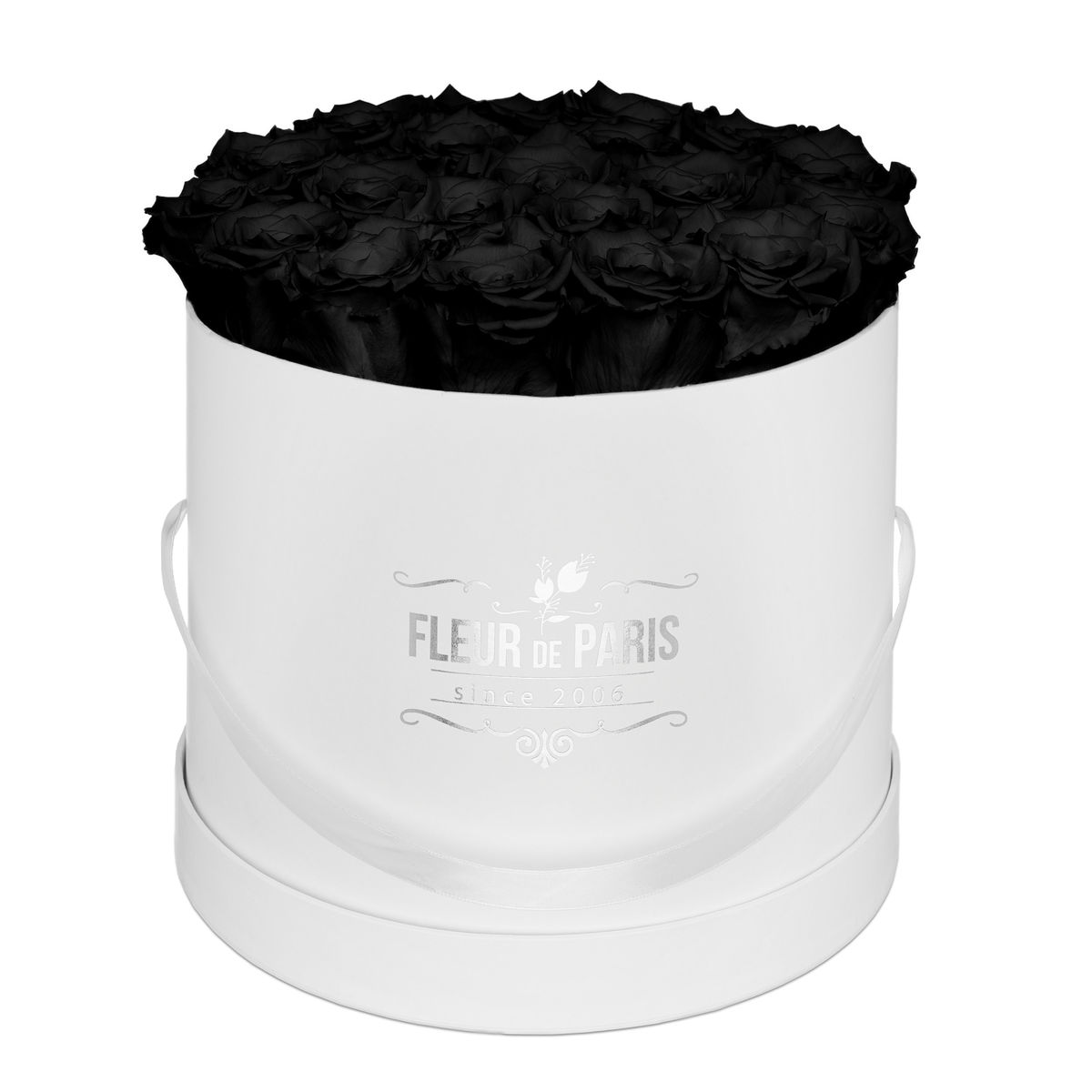 Caixa Premium Branca - Tamanho Grande- Rosas Infinity
