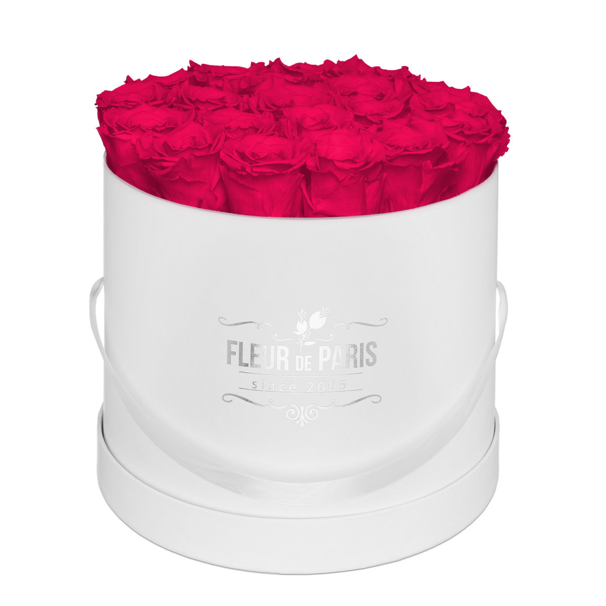 Caixa Premium Branca - Tamanho Grande- Rosas Infinity