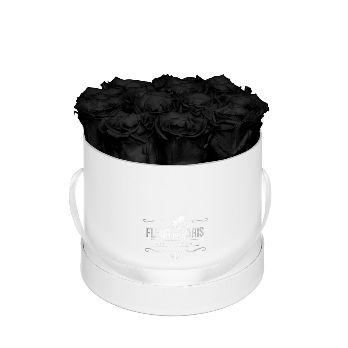 Caixa Premium Branca - Tamanho Médio- Rosas Infinity