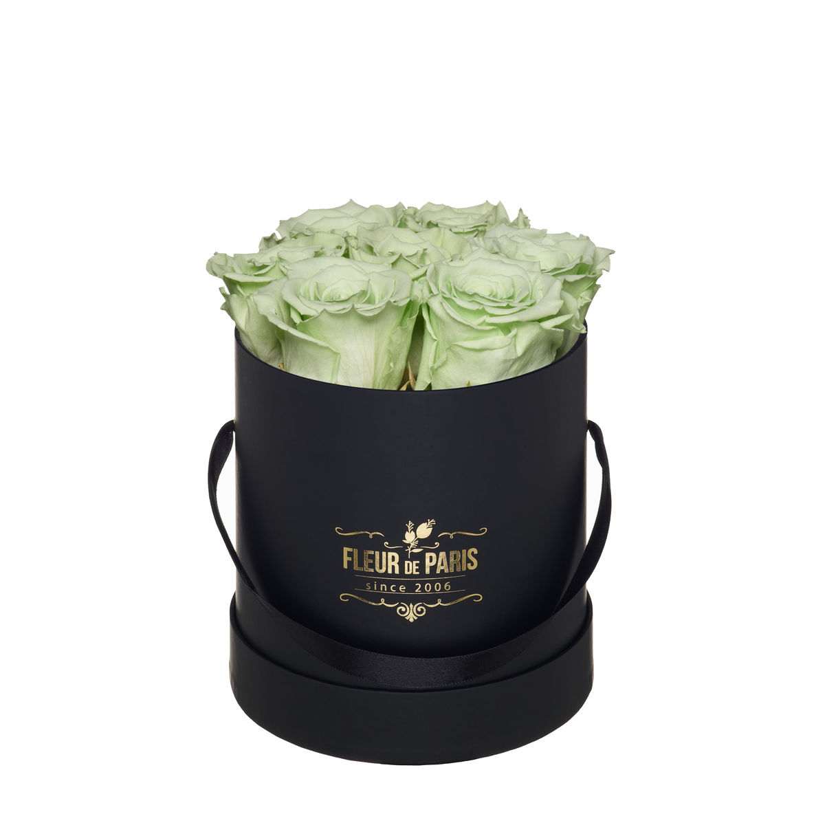 Caixa Premium Preta - Tamanho Pequeno- Rosas Infinity