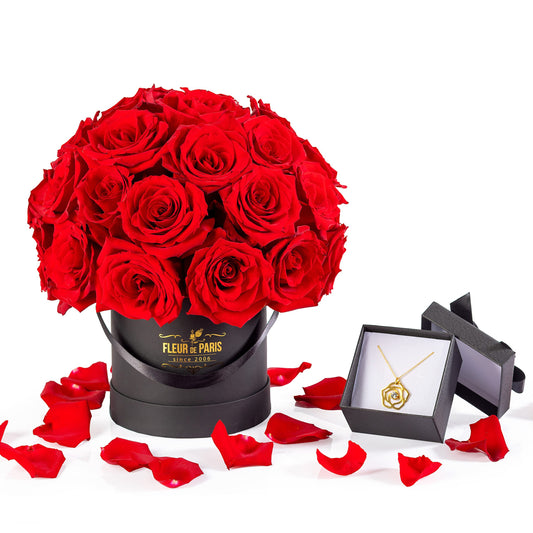 Bouquet Afrodita e Jóia Fleur de Paris