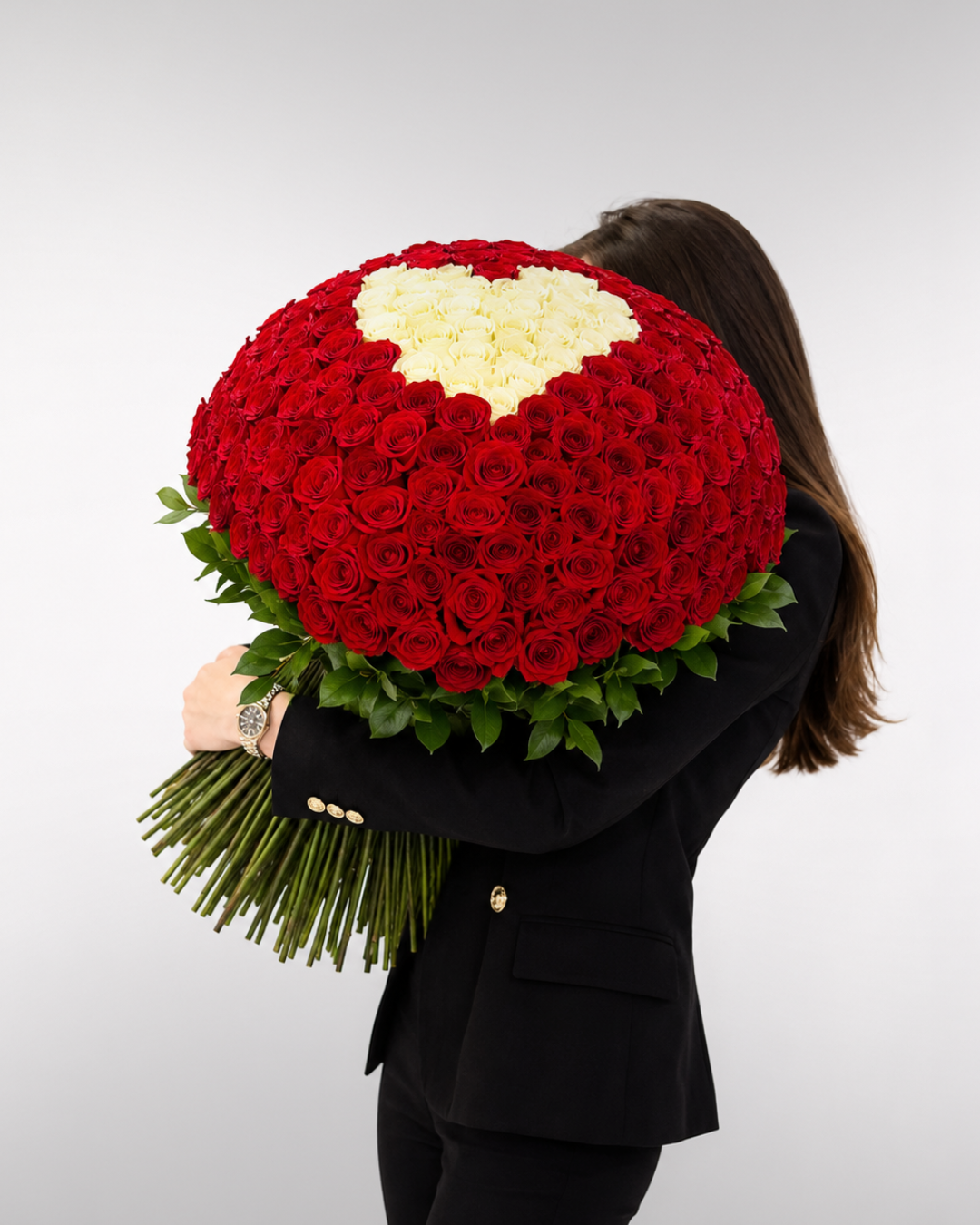 Bouquet Desejo Majestoso – 320 Rosas Premium Equatorianas