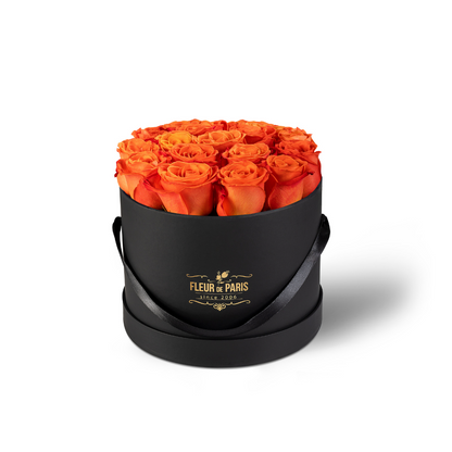 Premium Black Box - Medium Size - Fresh Roses 