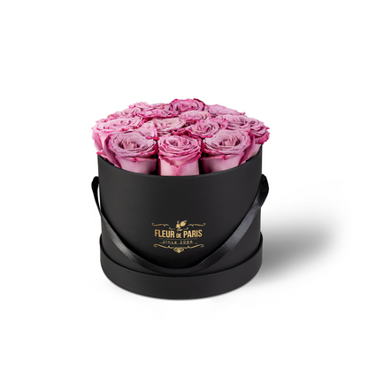 Premium Black Box - Medium Size - Fresh Roses 